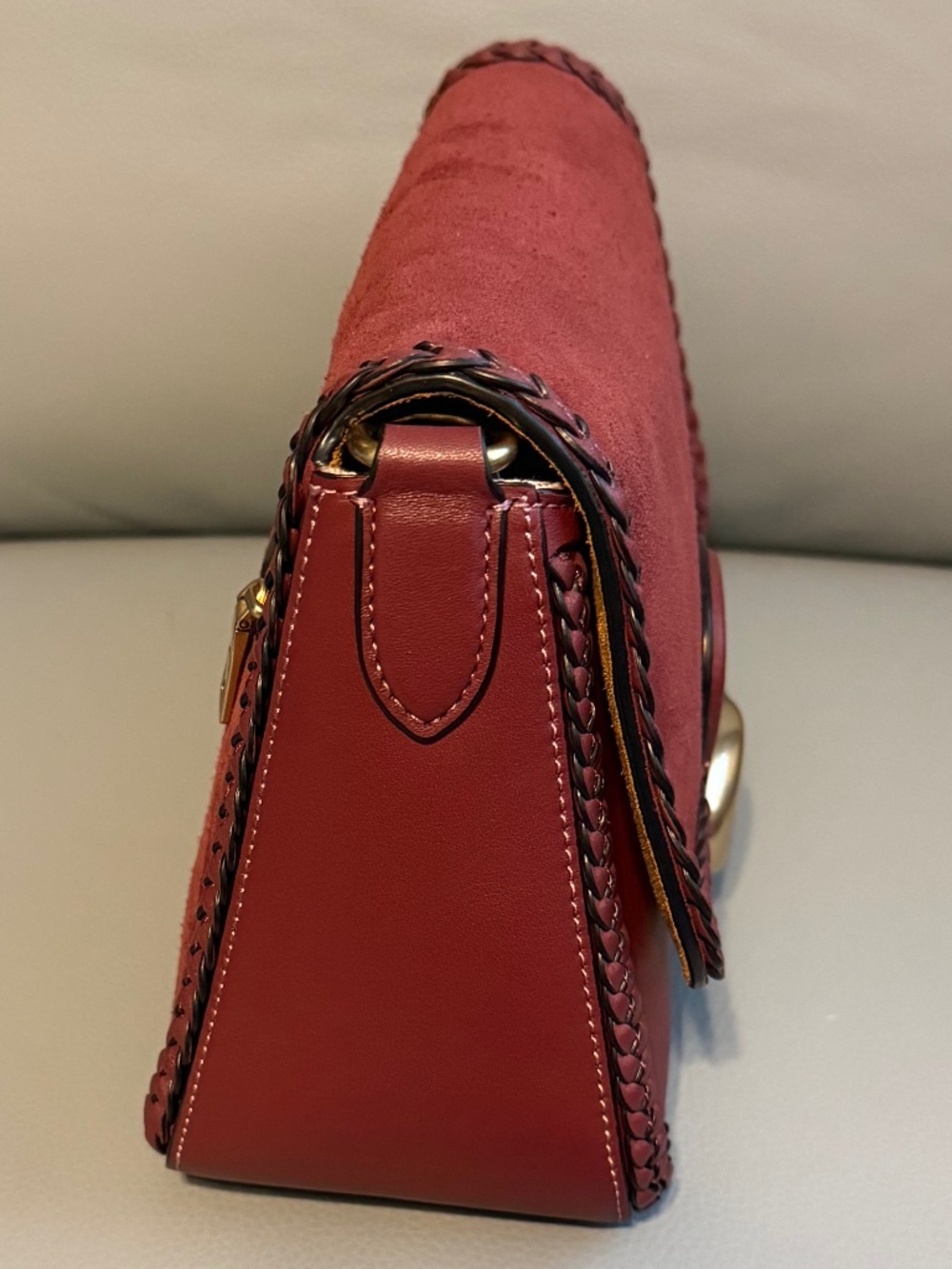 Coach Suede Soft Tabby and Wallet Braid Detail - Picture 6 of 16